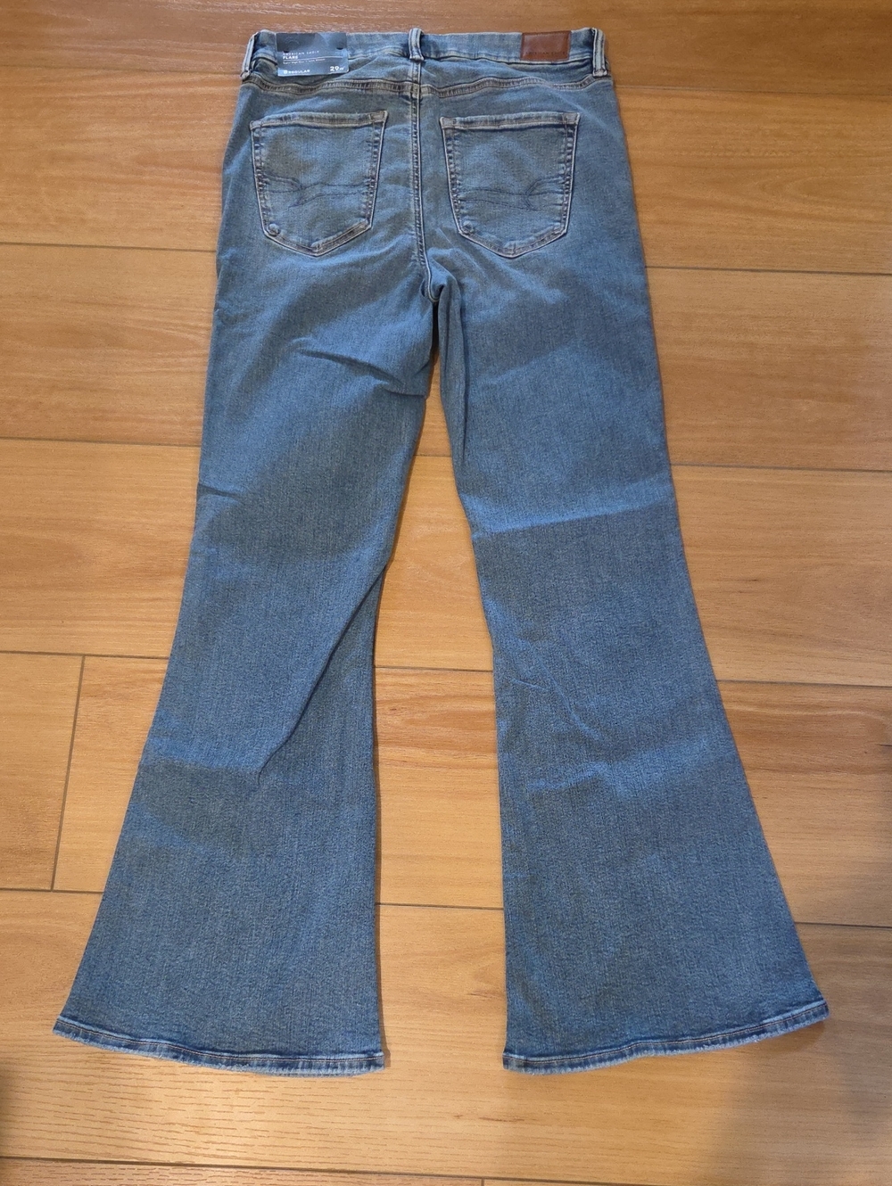 American Eagle Outfitters Women's Light Blue Flare Jeans